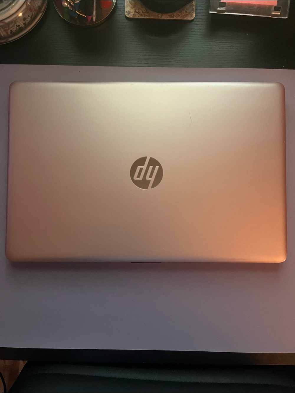 15in HP Rose Gold Laptop 8GB RAM 1TB HDD with CD/DVD drive and backlit keyboard